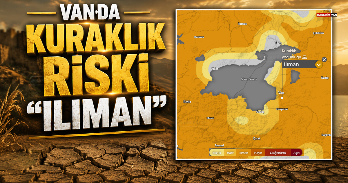 Van'da kuraklık riski ılıman: Kuraklık haritası