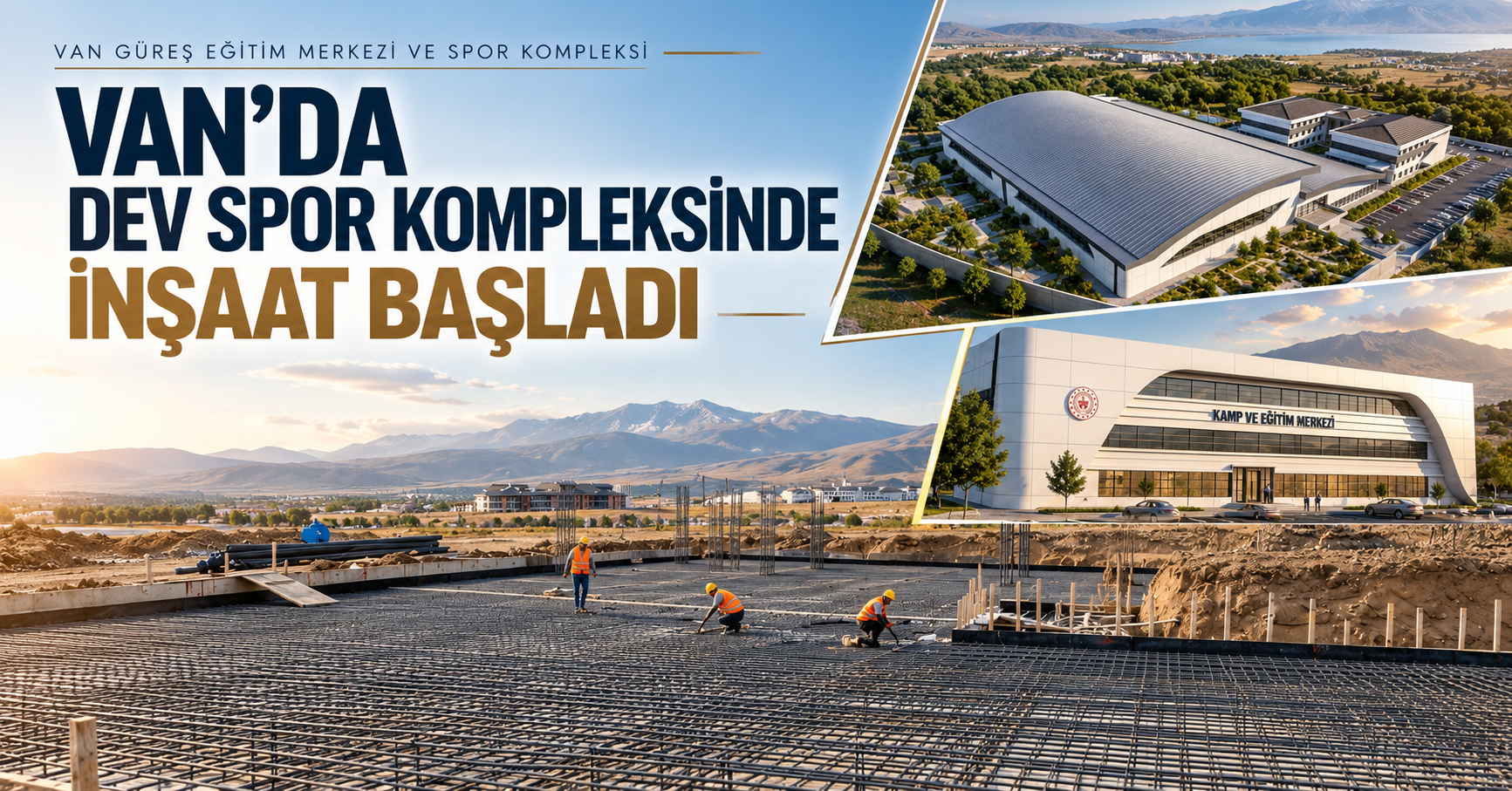 Van’da dev spor kompleksinde inşaat başladı!